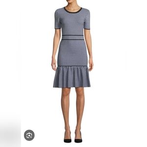 Michael Kors Collection Gingham Flounce Dress